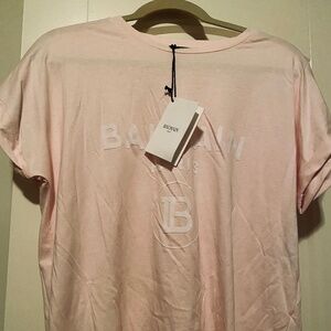 Brand new Balmain pink tee Sz M